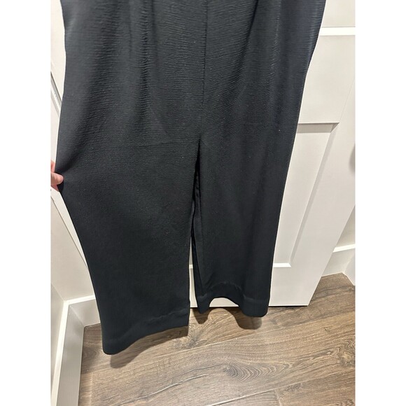 Vineyard Vines Women’s Size 10 Solid Black Spaghetti Strap Sleeveless Jumpsuit - Picture 2 of 4